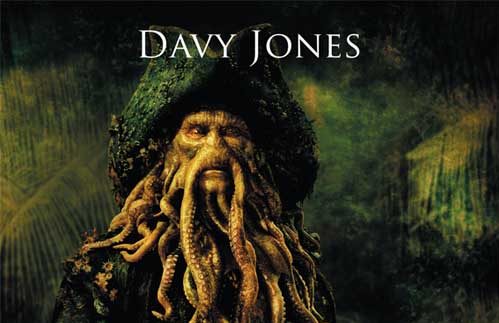 Cartaz Davy Jones - Piratas do Caribe