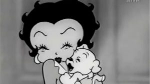 Cena do filme de animação Betty Boop and the Lost Kitten 