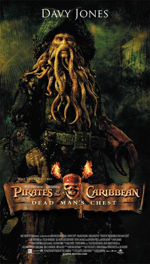 Personagem Digital Davy Jones De Piratas Do Caribe 7752