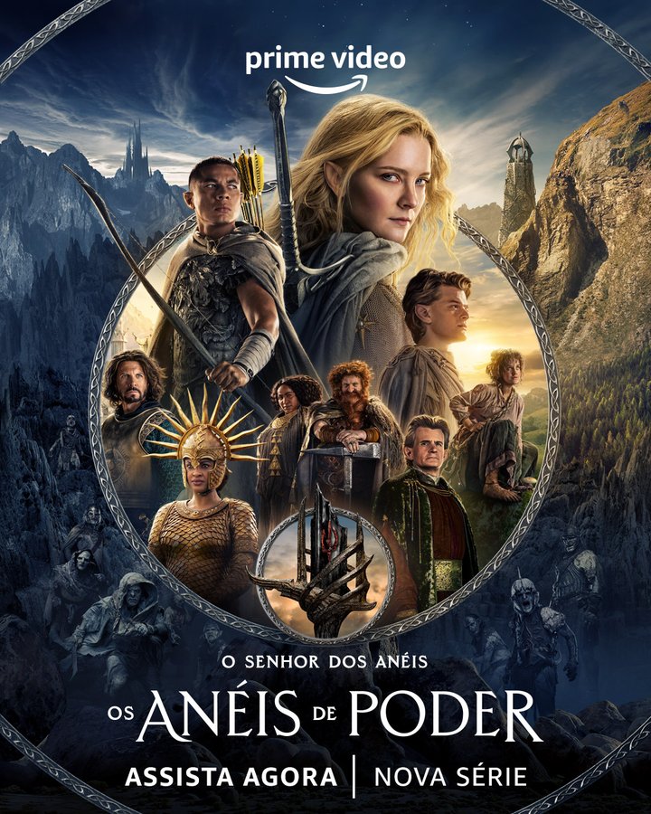 Cartaz da série O Senhor dos Anéis: Os Anéis do Poder