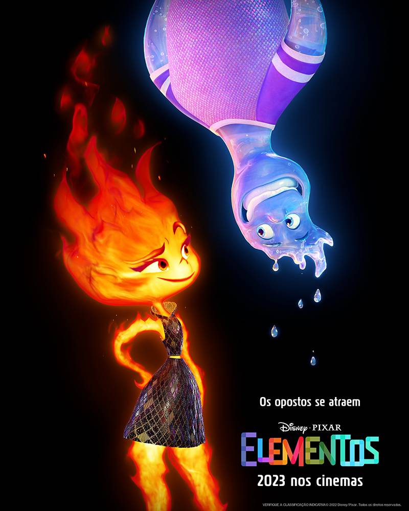 Cartaz do filme Elementos da Pixar