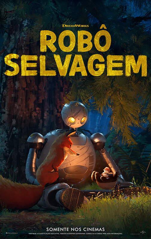 Cartaz do filme de animação Robô Selvagem