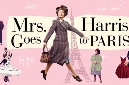 Cartaz do filme Sra. Harris vai a Parisai a Paris