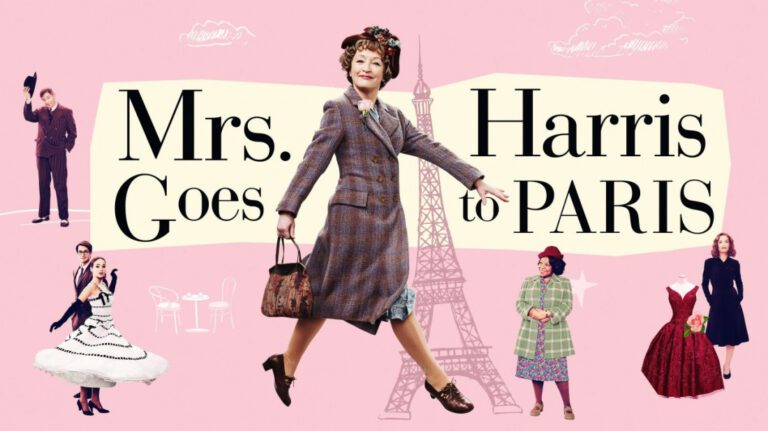 Cartaz do filme Sra. Harris vai a Parisai a Paris