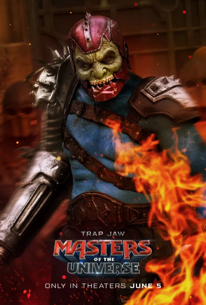 Cartaz do filme Mestres do Universo mostrando o personagem Mandíbula